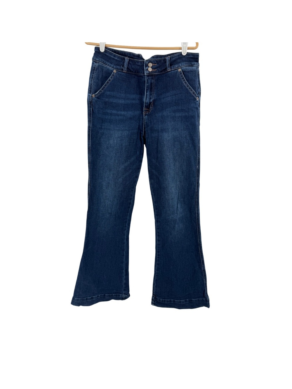 Rock & Roll Denim Women's Blue Boot Cut Jeans 30x34 med wash western high rise